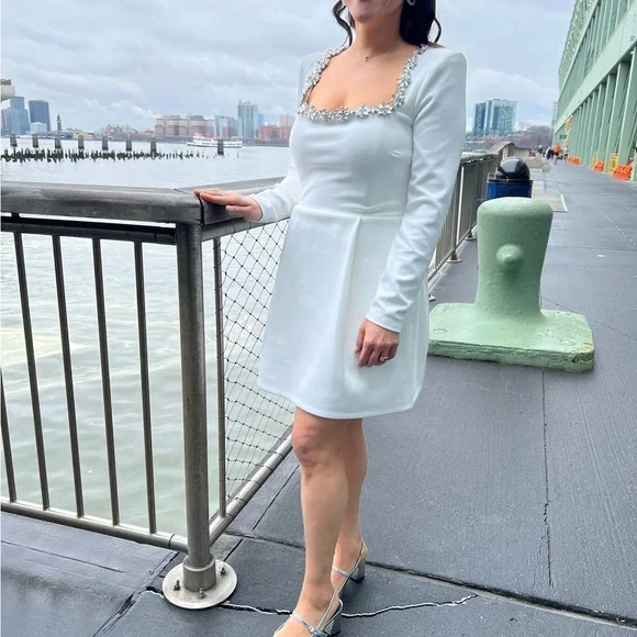 Nadine Merabi Kimberly rhinestone long sleeve - worn once. - Picture 6 of 10